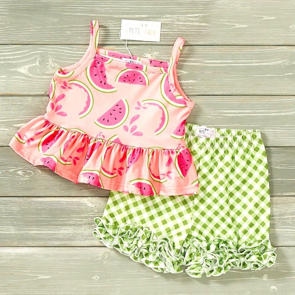 Watermelon Picnic Short Set by Pete + Lucy